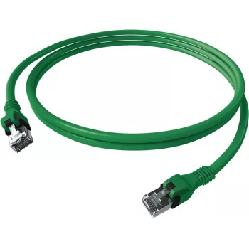 EasyLan saCon DualBoot Push Patch Cable Cat.6A S/FTP Green 2.0m