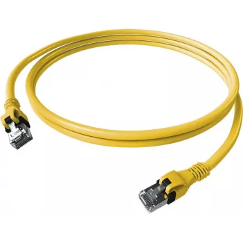 EasyLan saCon DualBoot Patch Cable Cat.6A S/FTP Yellow 7.5m