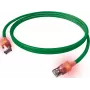 EasyLan DualBoot LED Patch Cable RJ45 S/FTP Cat.6A (Class EA) su saCon kištuku - LSOH - Žalia - 7,5 m