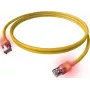 EasyLan DualBoot LED Patch Cable RJ45 S/FTP Cat.6A (Class EA) - su saCon kištuku - LSOH - Geltona - 7m