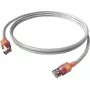 EasyLan DualBoot LED Patch Cable RJ45 S/FTP Cat.6A (Class EA) su saCon Connector - LSOH - Pilka - 0,5 m