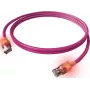 EasyLan DualBoot LED Patch Cable RJ45 S/FTP Cat.6A (Class EA) - su saCon kištuku - LSOH - Violetinė - 7m