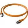 EasyLan saCon DualBoot Patch Cable S/FTP Cat.6A Orange 2.0m