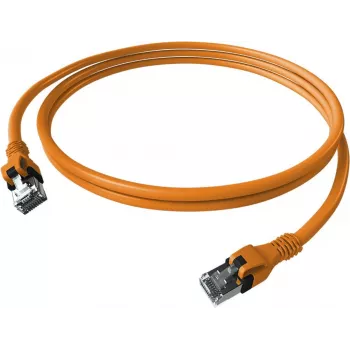 EasyLan saCon DualBoot Patch Cable S/FTP Orange 3.00m Cat.6A
