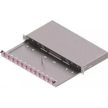 ZVK EasyLan Skaidulinės optikos paskirstymo skydas Basic LSB0B224 C klasė 1U 12 prievadų 12x LC-Duplex OM4