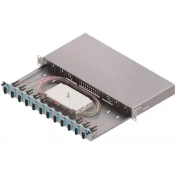 ZVK Easylan Fiber Optic Splice Enclosure Basic LSB1B113 1HE 12x SC-Duplex Standard OM3 Extractable - Fiber Optic - SC-Duplex Connector