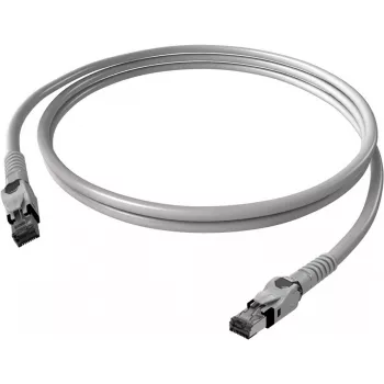 EASYLAN VarioBoot Cat.6A S/FTP Patch Cable, Grey, 7.5 m