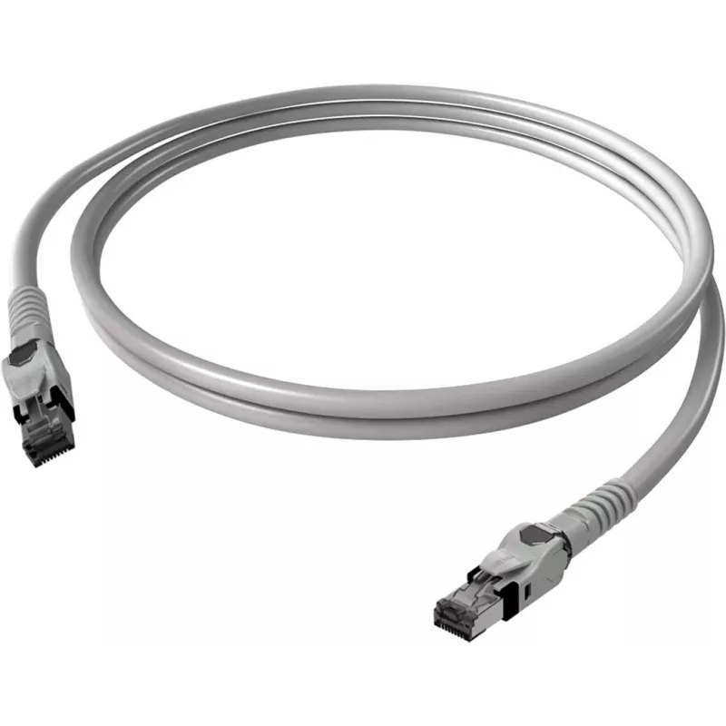 EASYLAN VarioBoot Cat.6A S/FTP Patch Cable Grey 10m