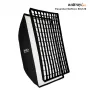 Walimex Pro Softbox Essential 80x120 cm stačiakampis softbox su Bowens laikikliu, sidabriniu vidumi, difuzoriais, nešimo krepšiu