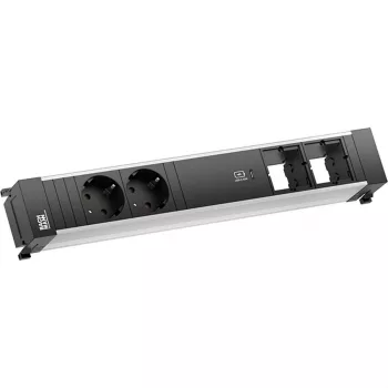 Bachmann POWER FRAME 2x Schuko lizdai 1x USB-C įkroviklis 2x CM lizdai 0,2m GST18