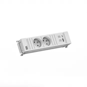 Bachmann POWER FRAME 2x Schuko lizdai 1x USB A/C 22W 0,2m GST18