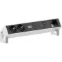 Bachmann DESK2 Stalo maitinimo modulis 2x Schuko 1x USB-C 100W 1x Papildomų modulių lizdas 1m Laidas INOX