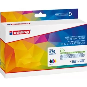 EDDING rašalo kasetė 18-570 suderinama su HP 913A juoda/ciano/magenta/geltona 4 vnt. pakuotė