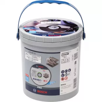 BOSCH POWERTOOLS PRO Nerūdijančio plieno ir metalo pjovimo diskas, Ø 125 mm, 100 vnt. kibire (anga 22,23 mm, WA 60 T BF)
