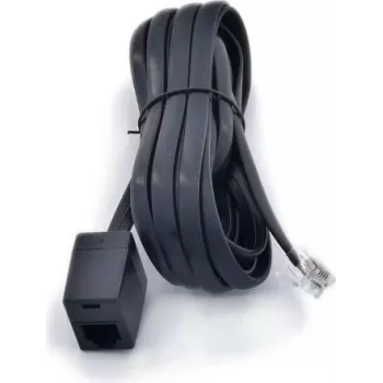 ARTDEV RJ12 prailginimo kabelis 3m juodas - telefono prailginimas
