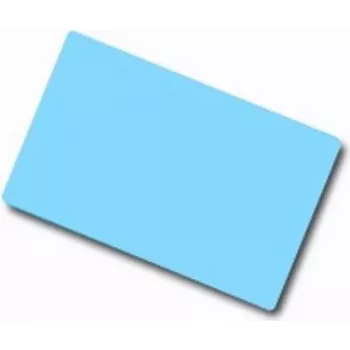 ARTDEV tuščia PVC kortelė - 86 x 54mm 30mil 0.76mm šviesiai mėlyna