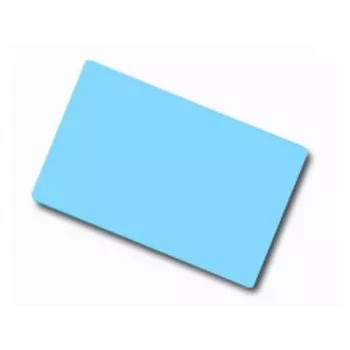 ARTDEV tuščia PVC kortelė - 86 x 54mm 30mil 0.76mm šviesiai mėlyna