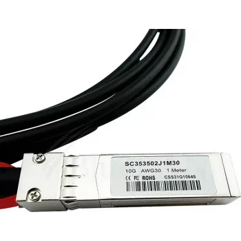 BlueOptics 37-1197-01-BL suderinamas Cisco 10GBASE-CR Active SFP+ į SFP+ tiesioginio prijungimo kabelis, 3m, AWG30