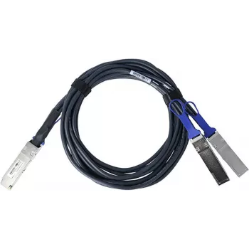 BlueLAN suderinamas Mellanox MCP7H50-V01AR30 pasyvus 200GBASE-CR4 QSFP56 į 2x100GBASE-CR2 QSFP56 tiesioginio prijungimo atšakos kabelis, 2m, AWG26
