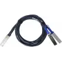 BlueLAN Passive 200GBASE-CR4 QSFP56 į 2x100GBASE-CR QSFP56 Breakout Direct Attach Copper Cable, 1 metras