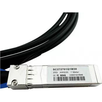 Suderinamas MikroTik S+DA0002 BlueLAN 10GBASE-CR Pasyvus SFP+ į SFP+ Tiesioginio Prijungimo Kabelis, 2 Metrai, AWG30 (S+DA0002-BL)