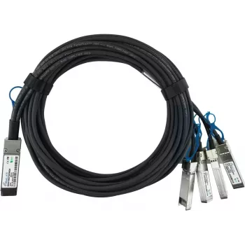 BlueOptics HPE Q9S72A suderinamas BlueLAN pasyvus 100GBASE-CR4 QSFP28 į 4x25GBASE-CR SFP28 tiesioginio prijungimo atšakinis kabelis, 1m, AWG26