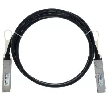 BlueLAN 40G QSFP+ į QSFP+ tiesioginio prijungimo varinis kabelis, 40GBASE-CR4, 30AWG, 1 metras, pasyvus, suderinamas su Extreme Networks