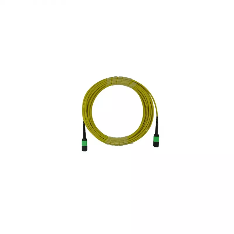 BlueOptics Compatible Juniper MTP12-FF-S10M MTP/APC į MTP/APC vienmodis OS2 šviesolaidinis magistralinis kabelis, 10 m, geltonas