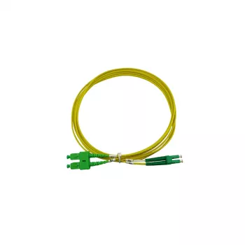 BlueOptics Duplex Fibre Optic Patch Cable LC-APC/SC-APC Singlemode 5 Metres