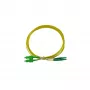 BlueOptics Duplex Fibre Optic Patch Cable LC-APC/SC-APC Singlemode OS2 1m Yellow
