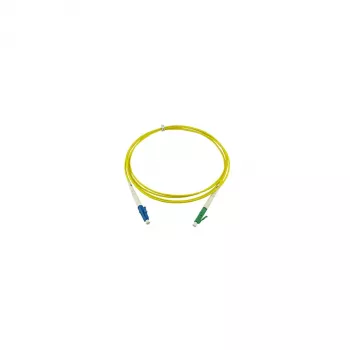 BlueOptics Simplex Fibre Optic Patch Cable, LC-UPC į LC-APC, Single Mode OS2, 20m, Geltona