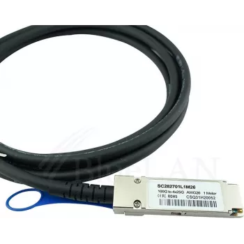 Suderinamas Extreme Networks 10421 BlueLAN pasyvus 100GBASE-CR4 QSFP28 į 4x25GBASE-CR SFP28 tiesioginio prijungimo atšakos kabelis, 1 m, AWG26