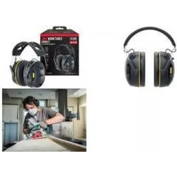 3M WorkTunes Connect 90563E klausos apsauga su Bluetooth, juoda/geltona