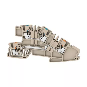 Weidmüller AITB 2.5 BB N-L Praeinamoji gnybtų jungtis, mėlyna, varžtinis sujungimas, 500V, 24A, 2,5 mm², DIN bėgelis