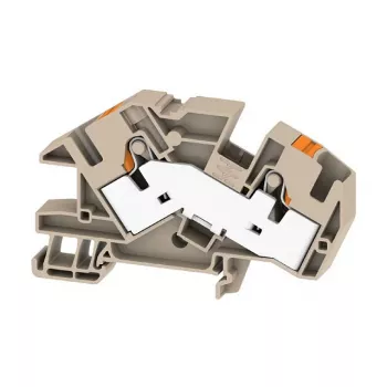 Weidmüller AITB 16 BB 2C gnybtinis blokas, varžtinis sujungimas, DIN bėgelis, 500V, 76A, 0,5-16 mm², tamsiai smėlio spalvos