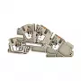 Weidmüller AITB 4 BB L-L Montažinis gnybtų blokas, 4 mm², 400 V, 32 A, mėlynas, varžtinis sujungimas, DIN bėgelis