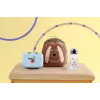 LASSIG Tritan gertuvės butelis 420 ml Tiny Team Dog Mint/Blue