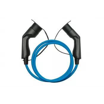 kabelmeister® EV įkrovimo kabelis Mode 3, Type 2 kištukas į lizdą, 3 fazės, 16 A, 11 kW, mėlynas, 5 m