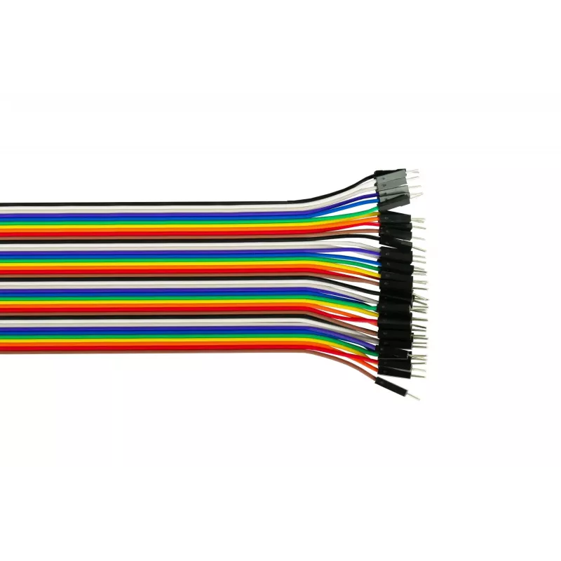 kabelmeister® Jumper Wire 40 kontaktų atskiriami laidai, skirti Arduino, Raspberry Pi ir kt., vyriški į vyriškus