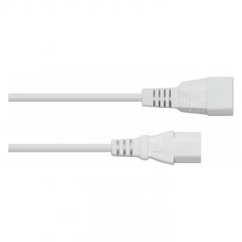 KABELMEISTER IEC C14 į C13 maitinimo ilginimo laidas 1m baltas