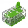 WAGO 221-430 COMPACT 2-Conductor Connector, 0.2-4 mm², 15 vnt., Green Range