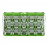 WAGO 221-430 COMPACT 2-Conductor Connector, 0.2-4 mm², 15 vnt., Green Range