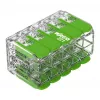 WAGO 221-430 COMPACT 2-Conductor Connector, 0.2-4 mm², 15 vnt., Green Range