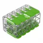 WAGO 221-430 COMPACT 2-Conductor Connector, 0.2-4 mm², 15 vnt., Green Range
