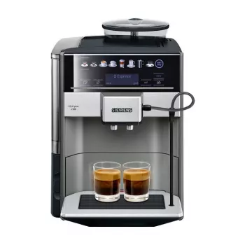 Siemens EQ.6 TE655503DE Pilnai automatinė kavos aparatas su keraminiu malūnėliu, TFT ekranu, 1500 W, juoda