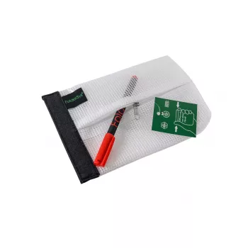 FolderSys SnapBag DIN A6 Skaidrus Perregimas PVC-Neturi Dokumentų Dėklas su Juoda Siūle