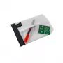FolderSys SnapBag DIN A6 Skaidrus Perregimas PVC-Neturi Dokumentų Dėklas su Juoda Siūle