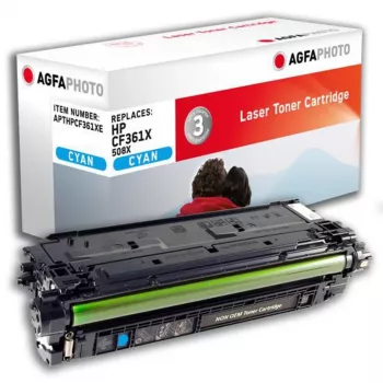 AgfaPhoto APTHPCF361XE Suderinama Tonerio Kasetė Cian Didelės Talpos 9500 Puslapių HP