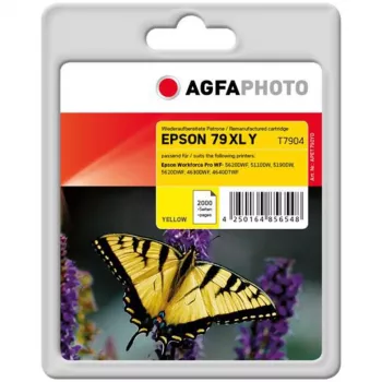 AGFAPHOTO APET790YD Perdirbtas geltonas kasečių rašalas (didelės išeigos), skirtas Epson 79XL