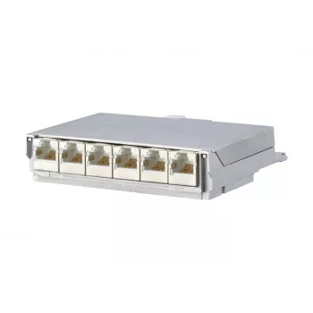 METZ CONNECT BTR E-DAT C6 6x8 AP Distributor Patch Panel - CAT 6 - STP - Pilka - 1U - 19 colių
